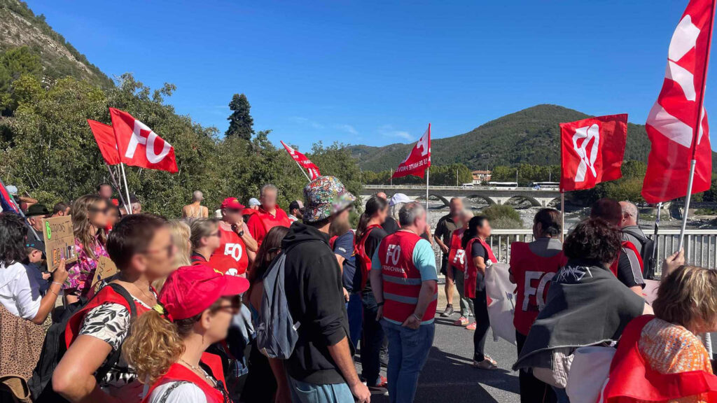 Manifestation greve 18 septembre Digne les bains